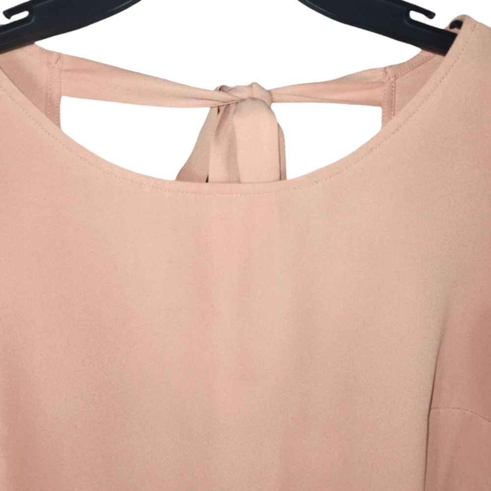 Forever21, Women's Mauve long sleeves, round neck, tie in the back of top, Sz S - Picture 4 of 5